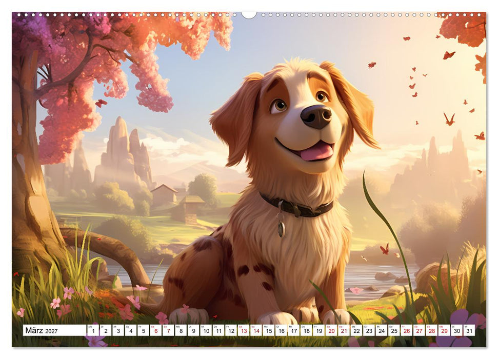 Lustige Comic Hunde (CALVENDO Wandkalender 2027)