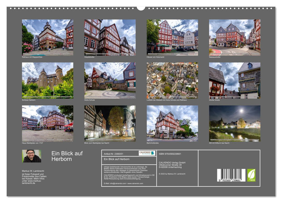 Ein Blick auf Herborn (CALVENDO Premium Wandkalender 2027)