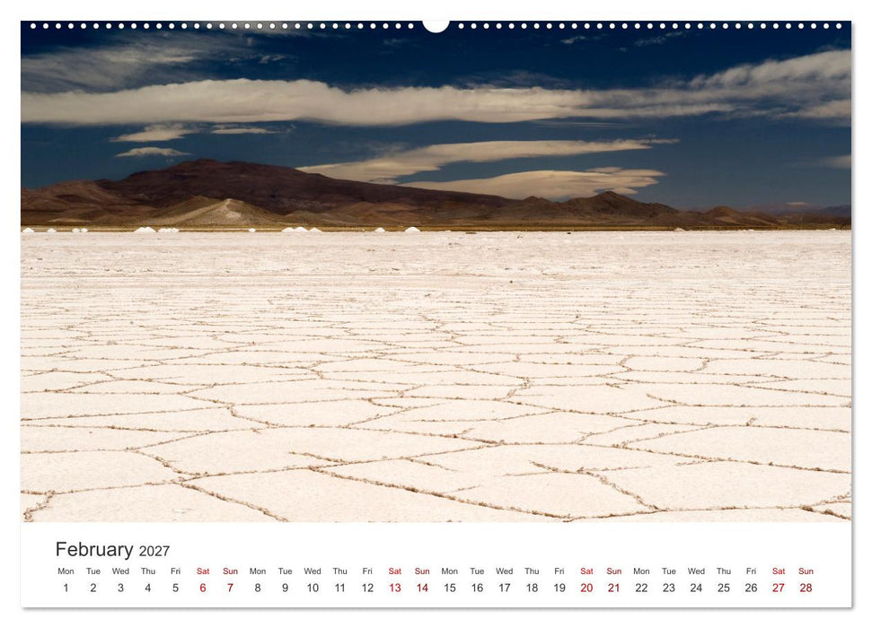 A quick trip to Argentina and Chile (CALVENDO Monthly Calendar 2027)