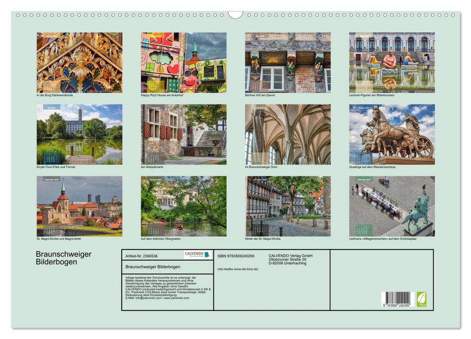 Braunschweiger Bilderbogen (CALVENDO Wandkalender 2027)