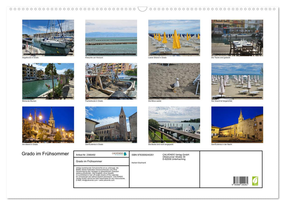Grado im Frühsommer (CALVENDO Wandkalender 2027)