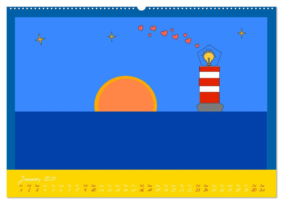 Lighthouse lights my way (CALVENDO Monthly Calendar 2027)