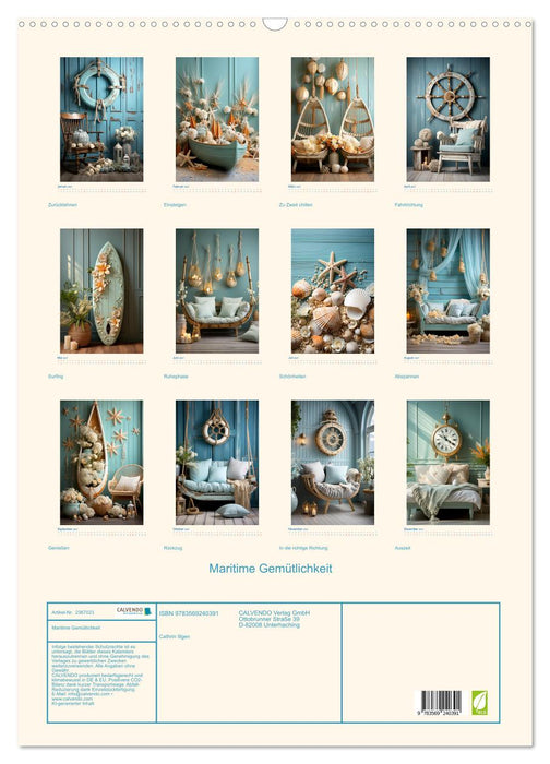 Maritime Gemütlichkeit (CALVENDO Wandkalender 2027)