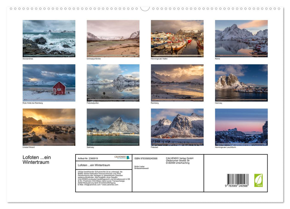 Lofoten...ein Wintertraum (CALVENDO Premium Wandkalender 2027)
