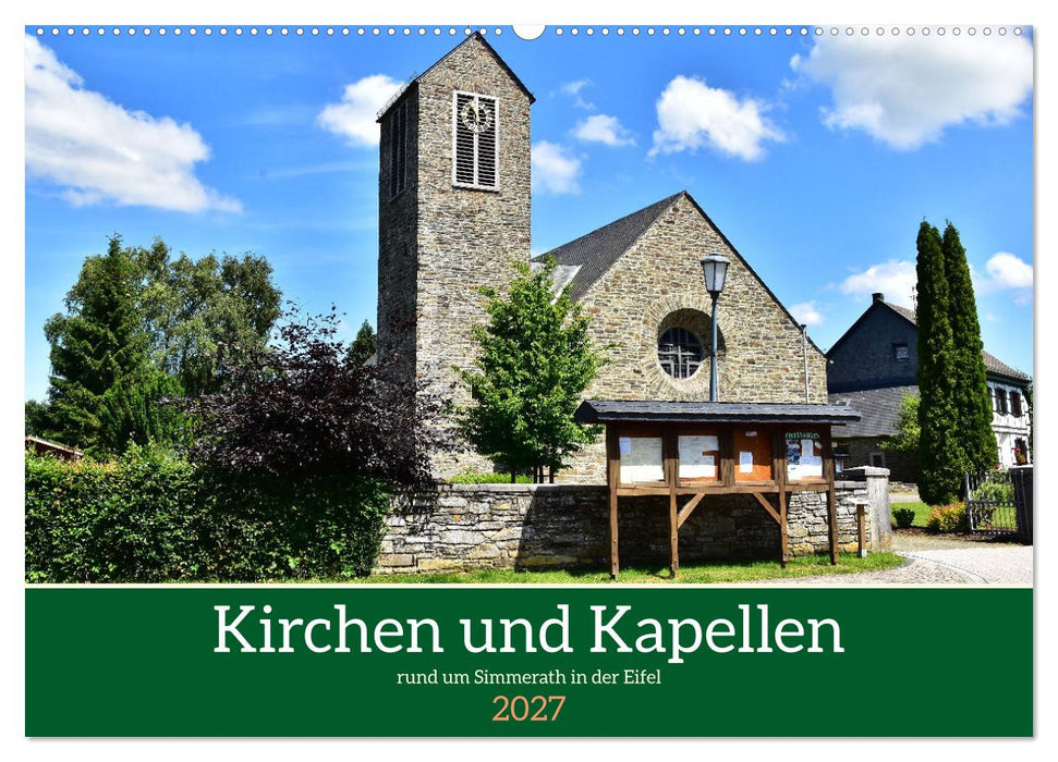 Kirchen und Kapellen rund um Simmerath (CALVENDO Wandkalender 2027)