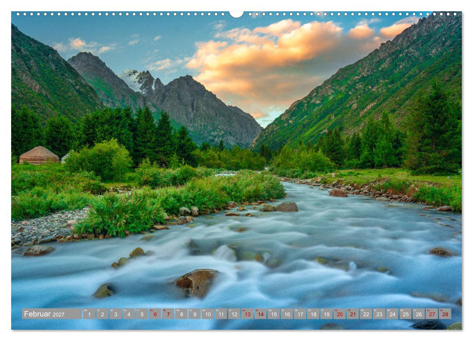 Kirgistan Bergparadies in Zentralasien (CALVENDO Wandkalender 2027)