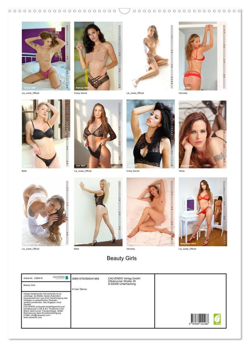 Beauty Girls (CALVENDO Wandkalender 2027)