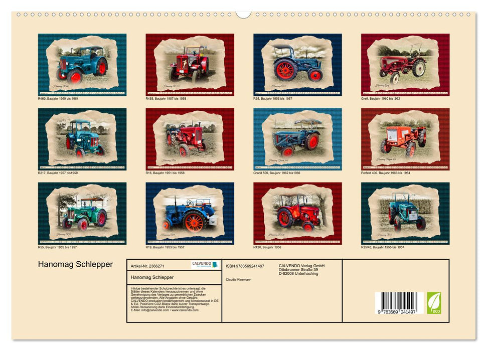 Hanomag Schlepper (CALVENDO Premium Wandkalender 2027)