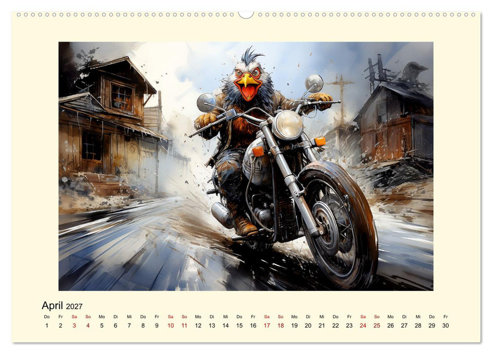 Verrückte Hühner (CALVENDO Premium Wandkalender 2027)