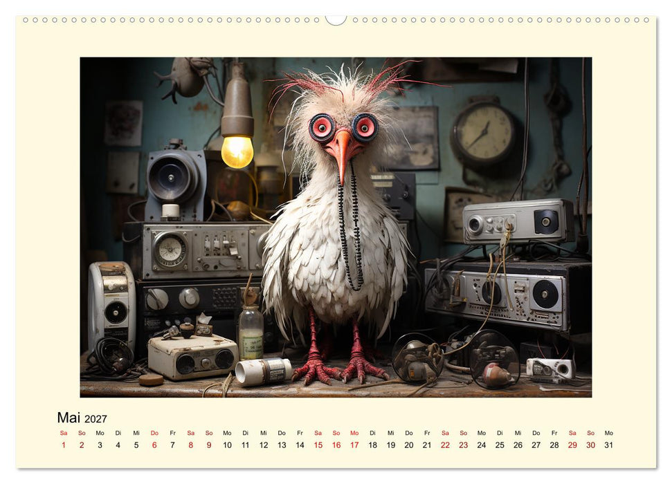 Verrückte Hühner (CALVENDO Premium Wandkalender 2027)