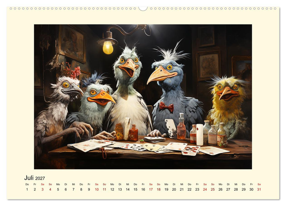 Verrückte Hühner (CALVENDO Premium Wandkalender 2027)