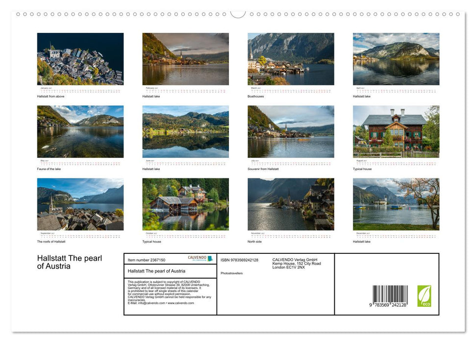 Hallstatt The pearl of Austria (CALVENDO Premium-Calendar 2027)