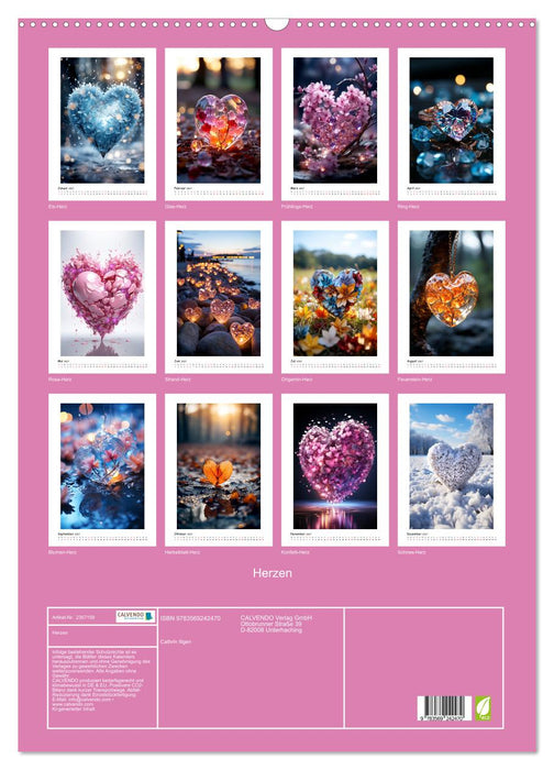 Herzen (CALVENDO Wandkalender 2027)