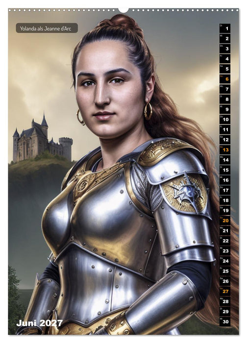 Yolanda, eine junge Frau in zwölf Rollen (CALVENDO Wandkalender 2027)