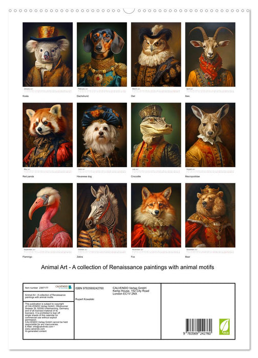 Animal Art - A collection of Renaissance paintings with animal motifs (CALVENDO Premium-Calendar 2027)