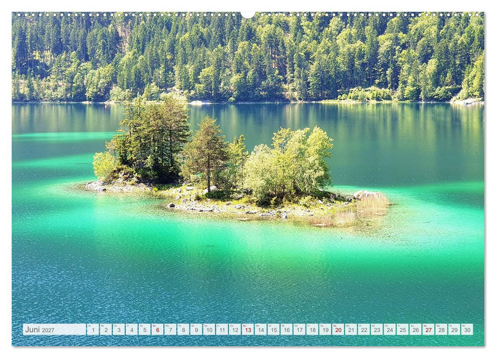 Mein Eibsee - Die Perle unterhalb der Zugspitze im Jahresverlauf (CALVENDO Wandkalender 2027)