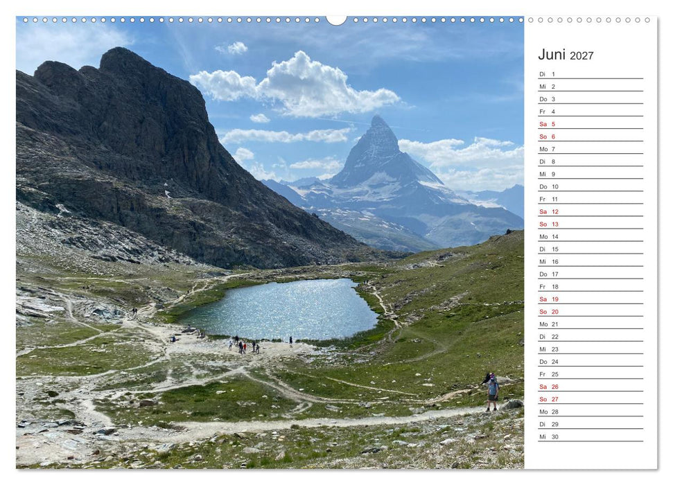 Alpenauszeit - Traumhafte Bergmomente am Wasser (CALVENDO Premium Wandkalender 2027)