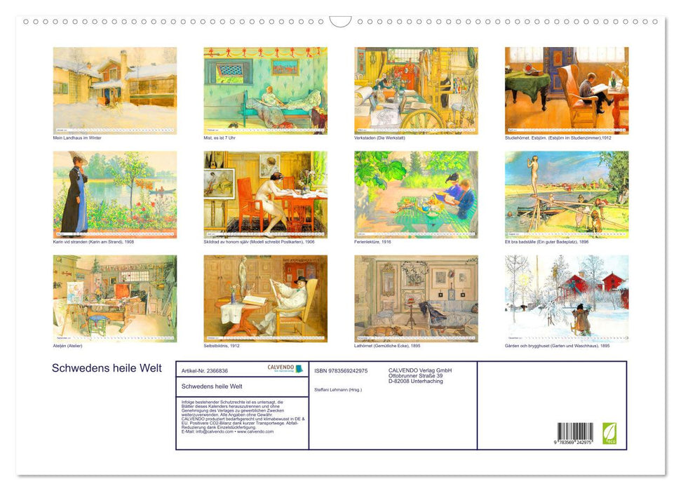 Schwedens heile Welt (CALVENDO Wandkalender 2027)