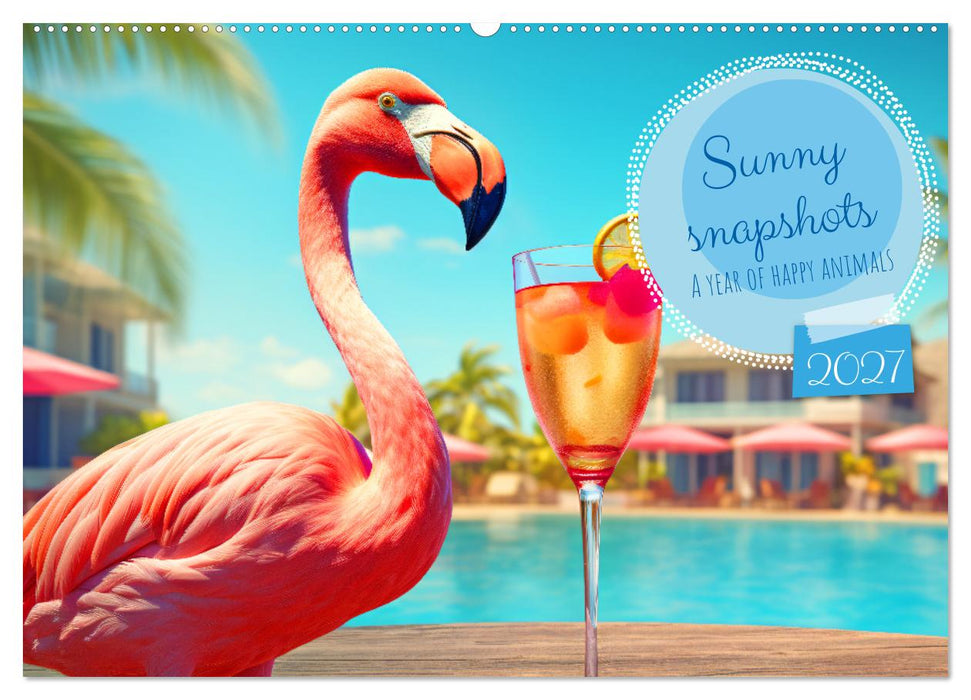 Sunny snapshots - A year of happy animals (CALVENDO Monthly Calendar 2027)