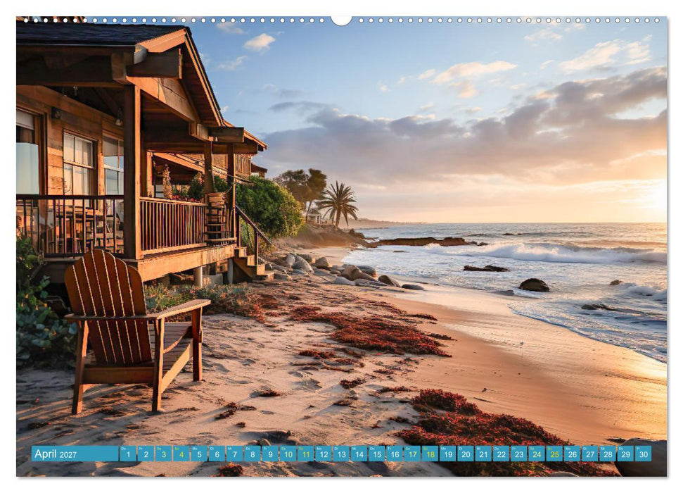 Wunderschöne Strandhäuser (CALVENDO Wandkalender 2027)