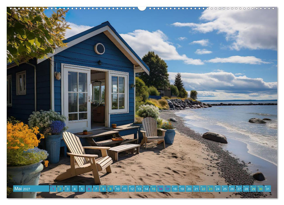Wunderschöne Strandhäuser (CALVENDO Wandkalender 2027)