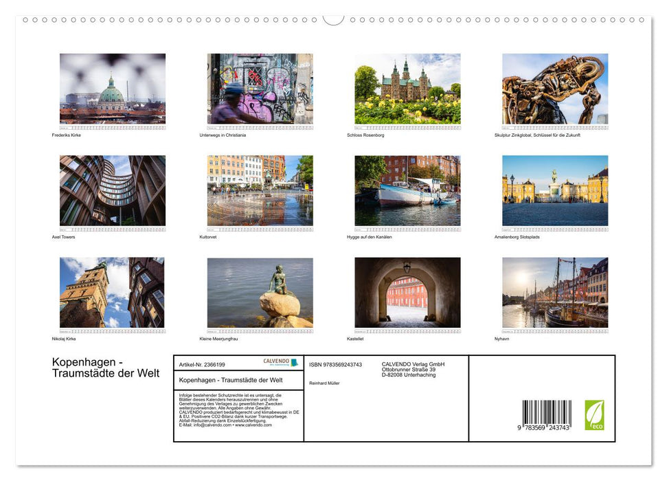 Kopenhagen - Traumstädte der Welt (CALVENDO Premium Wandkalender 2027)