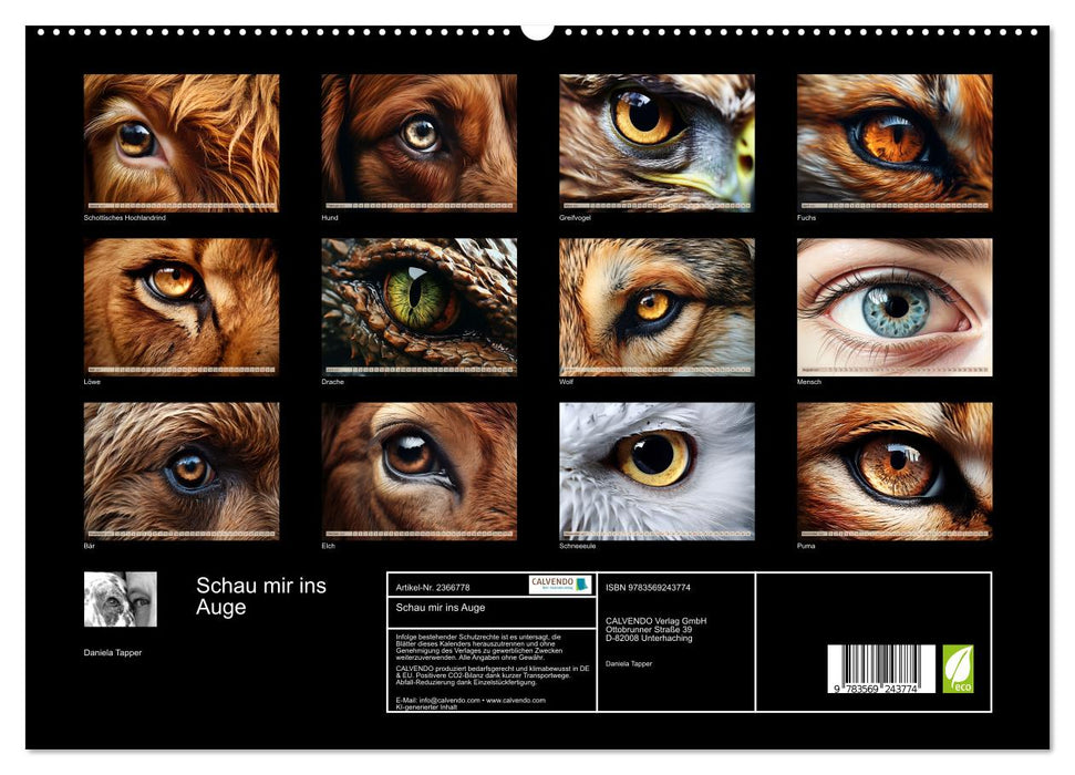 Schau mir ins Auge (CALVENDO Premium Wandkalender 2027)