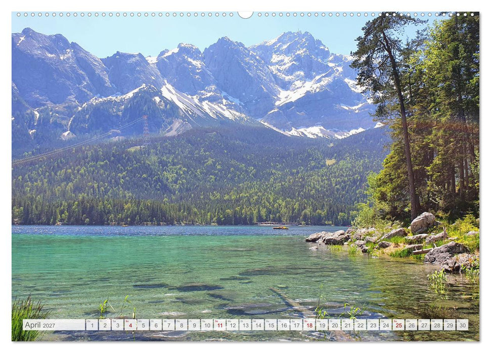 Mein Eibsee - Die Perle unterhalb der Zugspitze im Jahresverlauf (CALVENDO Premium Wandkalender 2027)