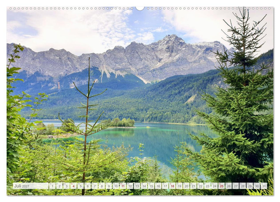 Mein Eibsee - Die Perle unterhalb der Zugspitze im Jahresverlauf (CALVENDO Premium Wandkalender 2027)