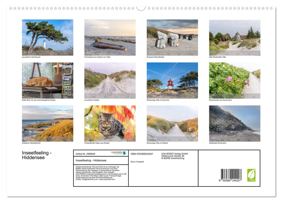 Inseelfeeling - Hiddensee (CALVENDO Premium Wandkalender 2027)