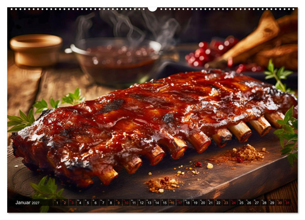 BBQ Feuerzauber - Grillkalender (CALVENDO Premium Wandkalender 2027)