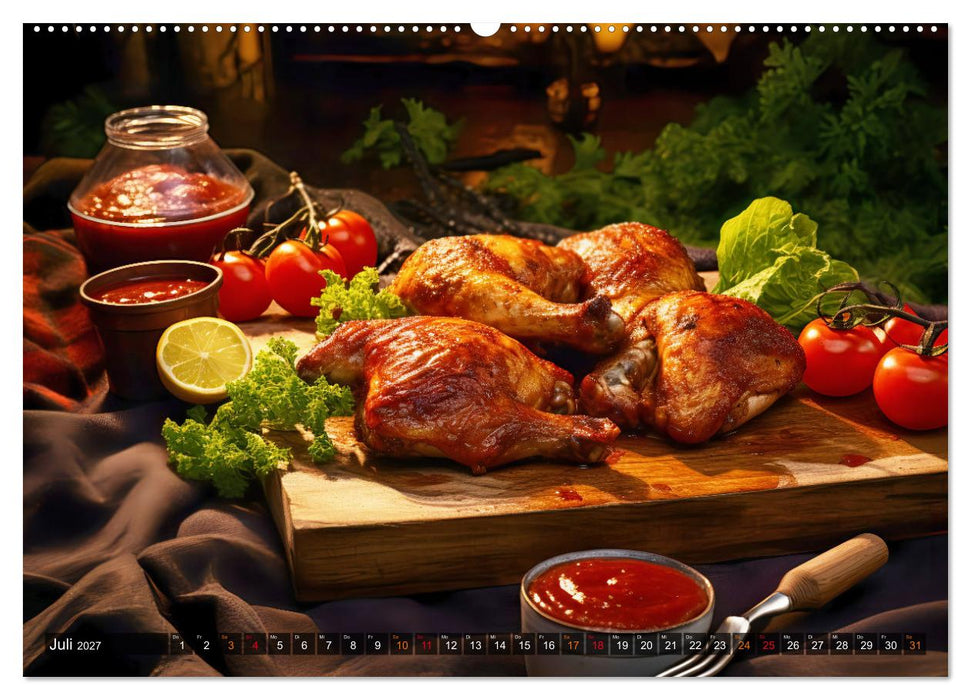 BBQ Feuerzauber - Grillkalender (CALVENDO Premium Wandkalender 2027)