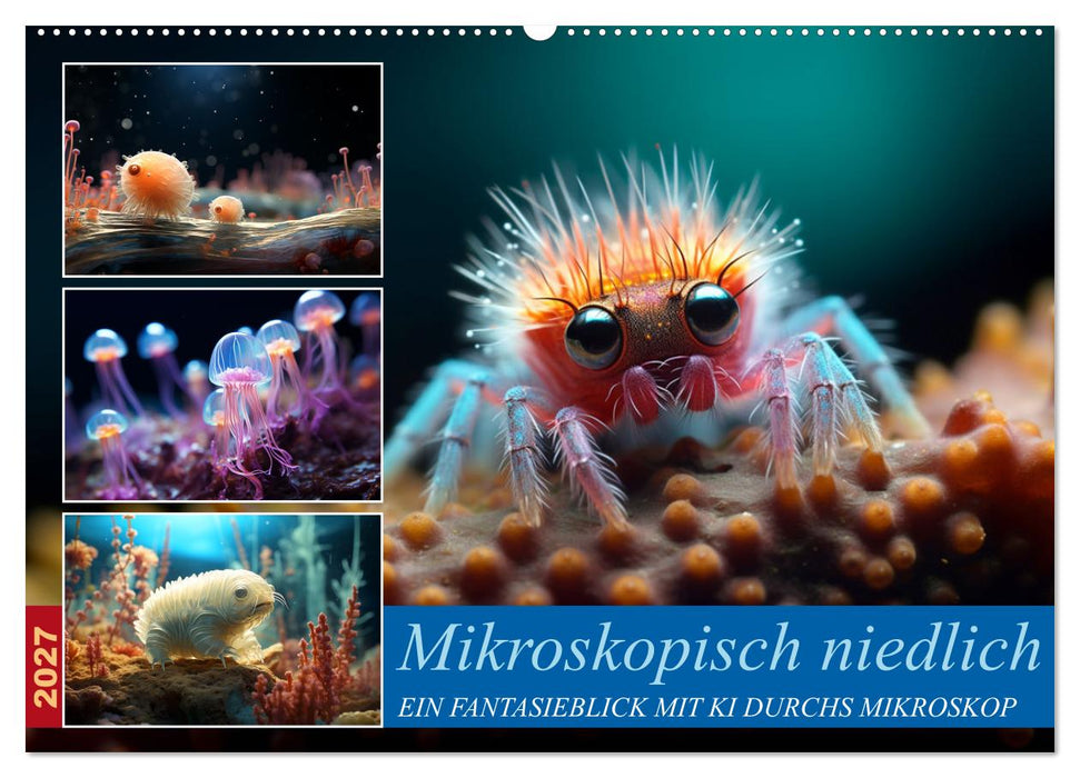 Mikroskopisch niedlich (CALVENDO Wandkalender 2027)