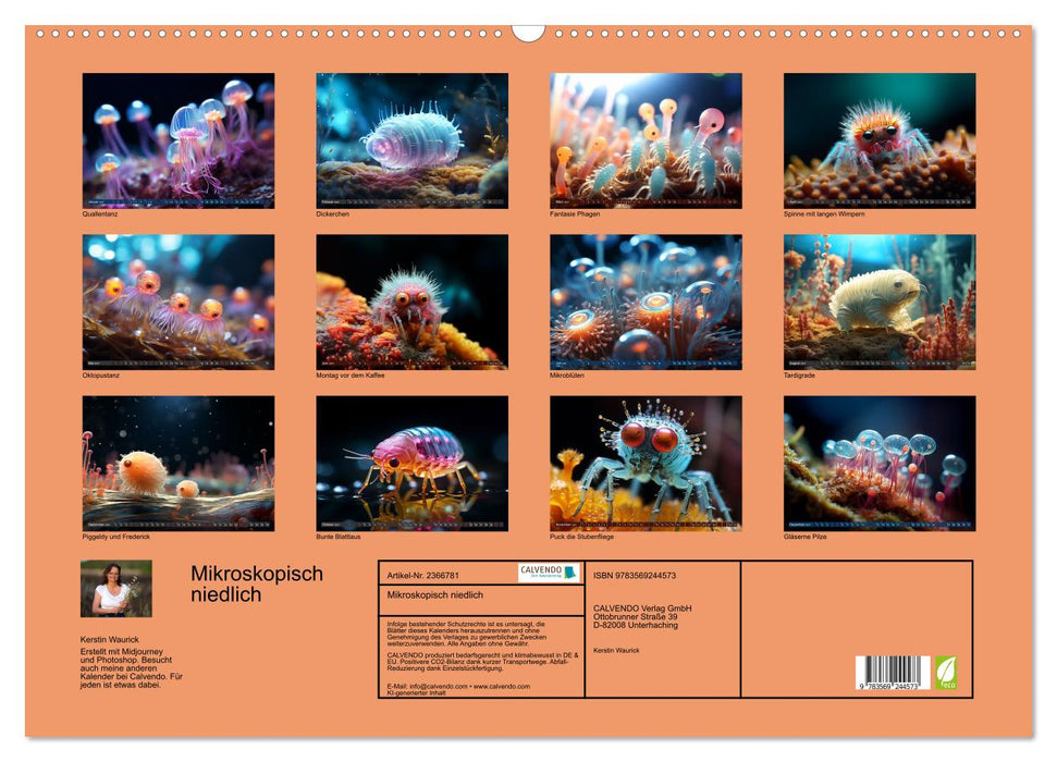 Mikroskopisch niedlich (CALVENDO Wandkalender 2027)
