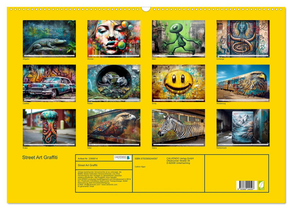 Street Art Graffiti (CALVENDO Wandkalender 2027)