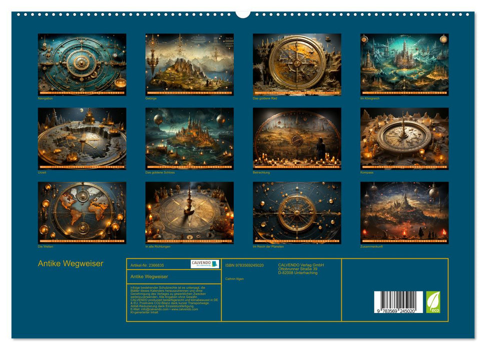 Antike Wegweiser (CALVENDO Premium Wandkalender 2027)
