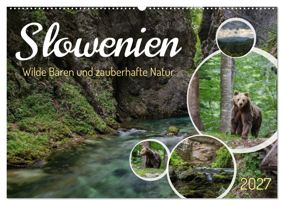 Slowenien - Wilde Bären und zauberhafte Natur (CALVENDO Wandkalender 2027)