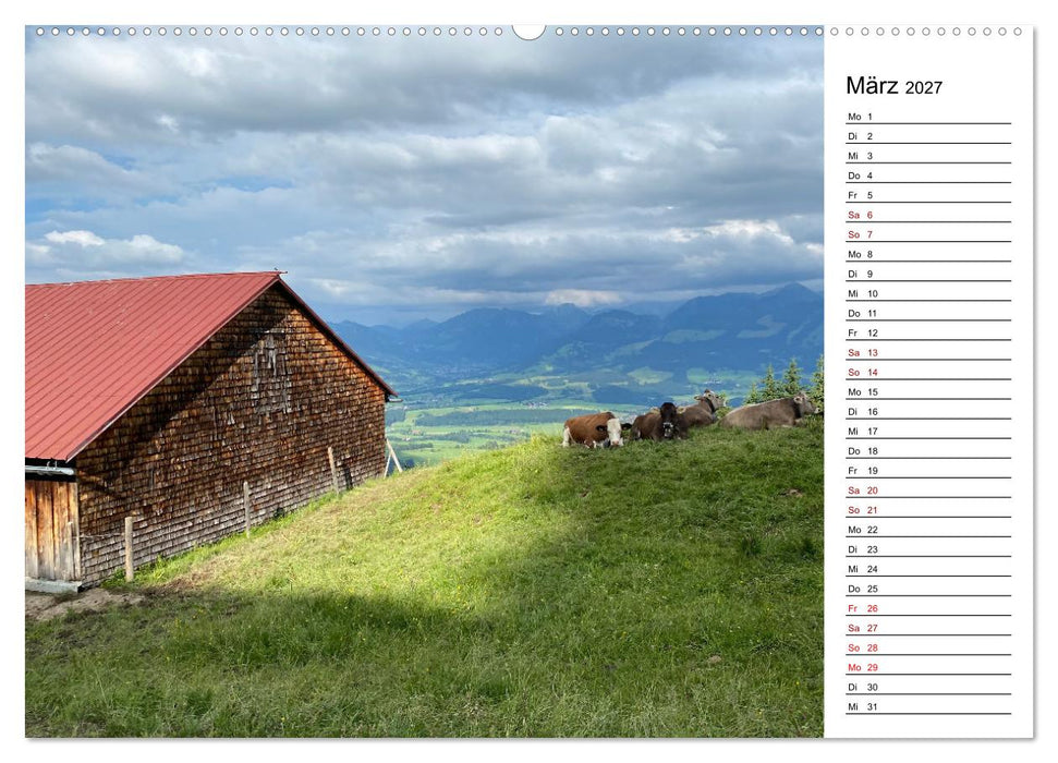 Alpenauszeit - Bergmomente fürs Herz (CALVENDO Wandkalender 2027)