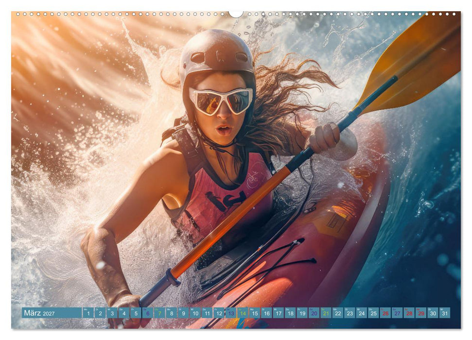Kayak Wildwasser Sport (CALVENDO Premium Wandkalender 2027)