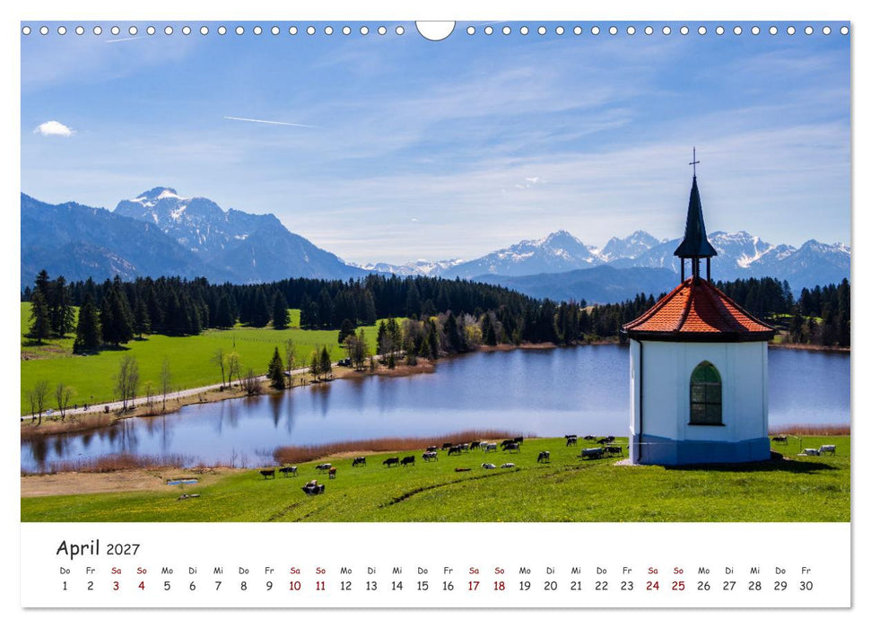 Einzigartige Seen in Bayern (CALVENDO Wandkalender 2027)