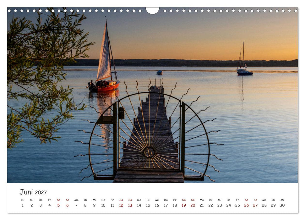 Einzigartige Seen in Bayern (CALVENDO Wandkalender 2027)
