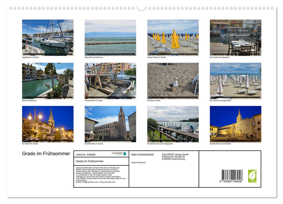 Grado im Frühsommer (CALVENDO Premium Wandkalender 2027)