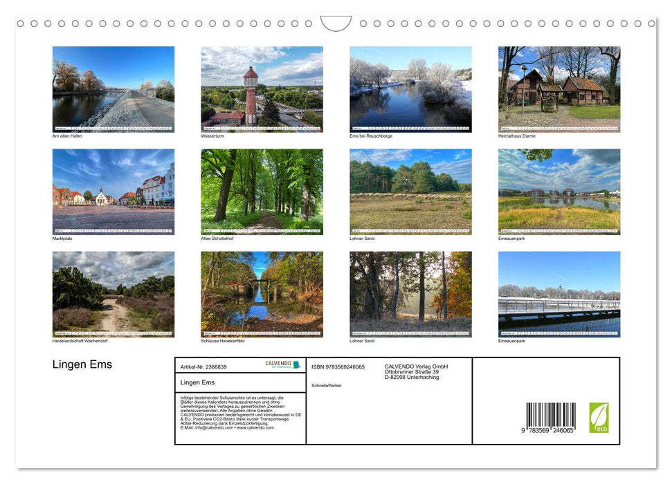 Lingen Ems (CALVENDO Wandkalender 2027)