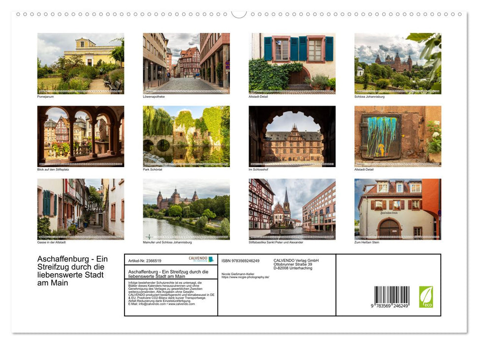 Aschaffenburg - Ein Streifzug durch die liebenswerte Stadt am Main (CALVENDO Premium Wandkalender 2027)