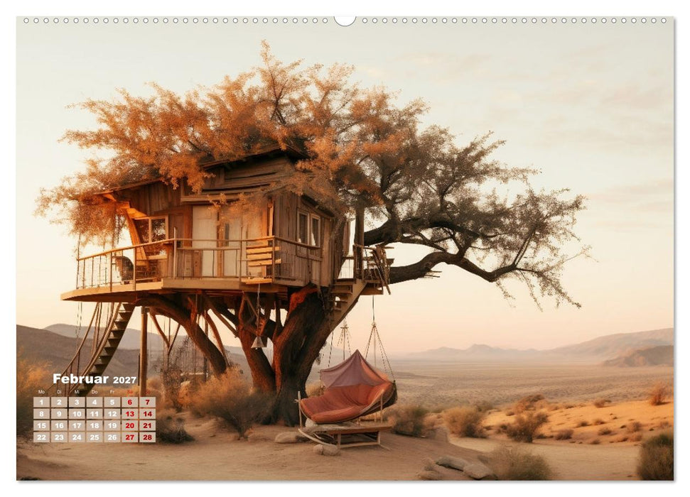 Baumhäuser - Traumhafte Luftschlösser (CALVENDO Premium Wandkalender 2027)