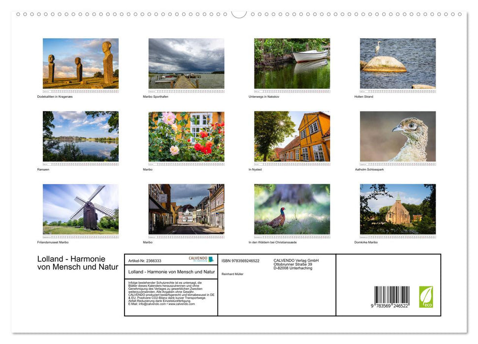 Lolland - Harmonie von Mensch und Natur (CALVENDO Premium Wandkalender 2027)