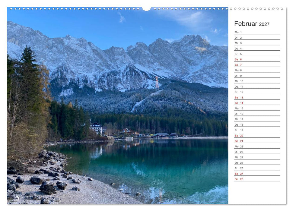 Alpenauszeit - Traumhafte Bergmomente am Wasser (CALVENDO Wandkalender 2027)