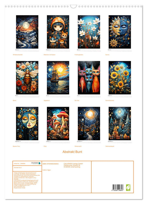 Abstrakt Bunt (CALVENDO Wandkalender 2027)