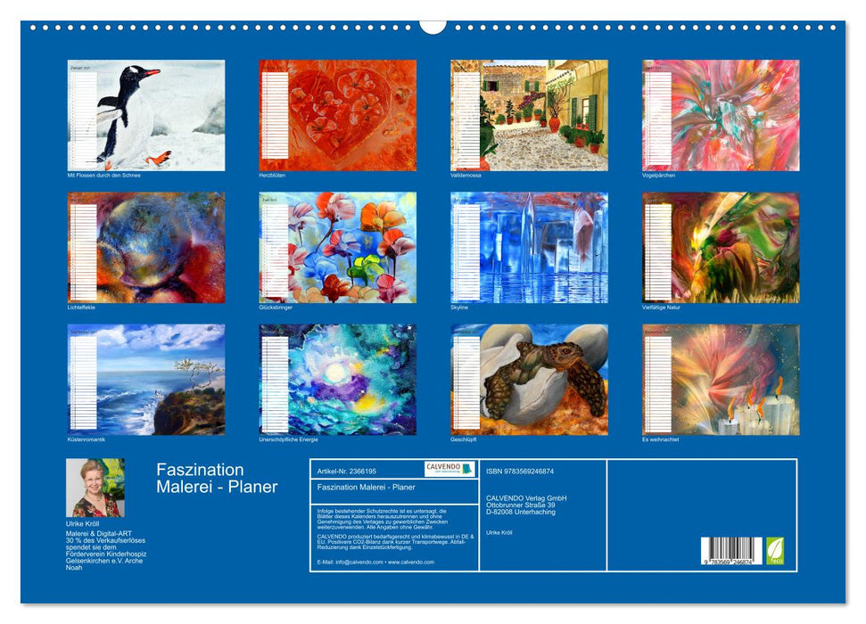 Faszination Malerei - Planer (CALVENDO Wandkalender 2027)