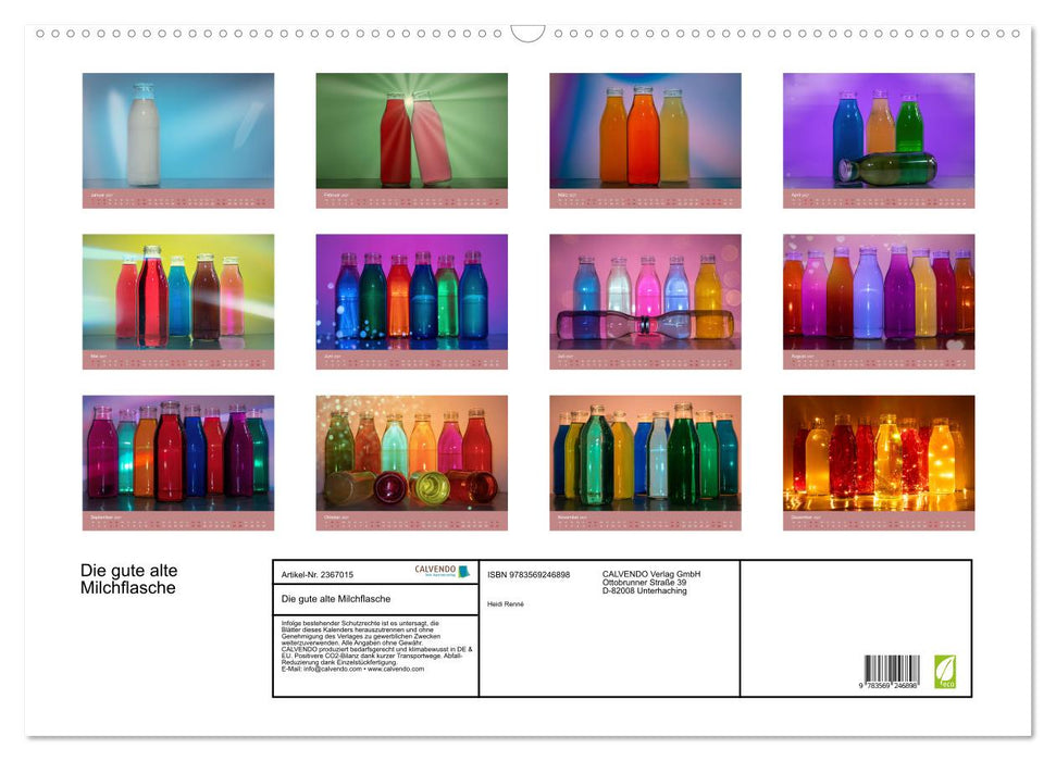 Die gute alte Milchflasche (CALVENDO Wandkalender 2027)